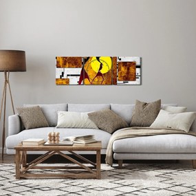 Egy őskori festmény képe (órával) (90x30 cm)