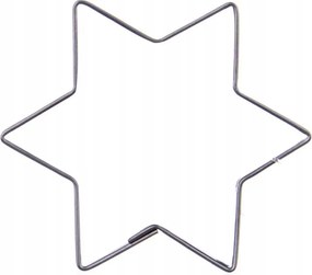 Mézeskalács Lyukasztó Acél Csillag 6.5CM Karácsonyi Forma