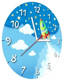 Gyerek óra Világűr rakéta 30x30cm ZD5367A_1OD