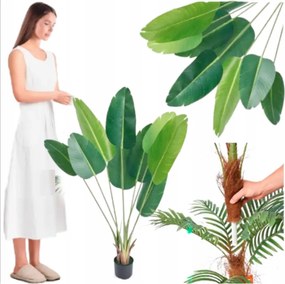 Mesterséges Pálma Fa Nappaliba Mint Élő Terasz Erkély Virágcserépben 150cm