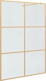 vidaXL Walk-in zuhanyfal Arany 140 x 195 cm edzett üveg