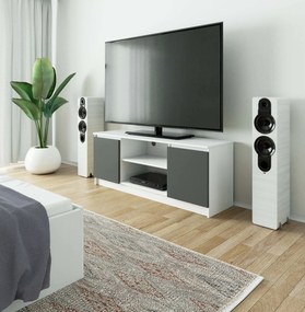 TV asztal Kenji (fehér + szürke). 1070723