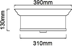 Mennyezeti Lámpa Arany FAMBURO PL GOLD ORLICKI OR84870