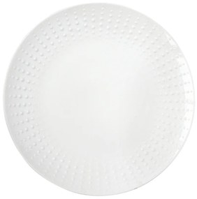 Porcelán desszertes tányér - 21cm - Drops White