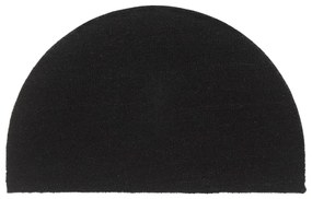 ajtószőnyeg Fekete félkör 50x80 cm Tufting kókuszrostos szőnyeg