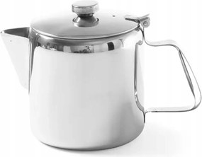 Rozsdamentes acél teáskanna fedővel, kávéhoz, teához, 0,9L Hendi