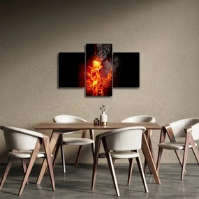 Kép - Rózsák a tűzben (90x60 cm)