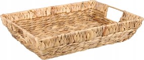 Téglalap Alakú Tálca Boho Vízi Jácint Kosár 40x30x8 cm