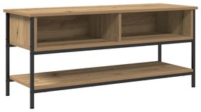 TV Szekrény Kézműves Tölgy 100x35x45 cm Műanyag és Acél