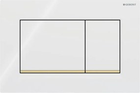 Geberit 115.883.KK.1 - Sigma30 öblítő nyomólap 24,6x16,4 cm fehér/arany