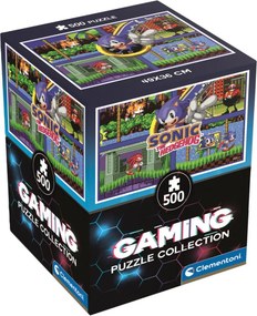 Sonic a sündisznó 64 Bit Fast 500 db-os Cube puzzle Clementoni