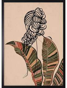 Woman with leaves II. kép, 53x73 cm