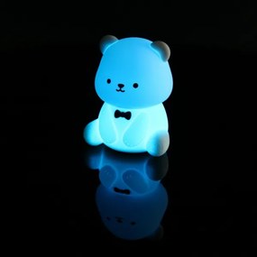 Globo 2870 - TEDDY LED RGBW, fényerőszabályozható, újratölthető gyerek éjjeli lámpa, 1 W LED, 5 V, 1200 mAh, mackó alakú