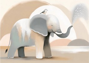 Kép - Elefánt pasztell színekben (70x50 cm)