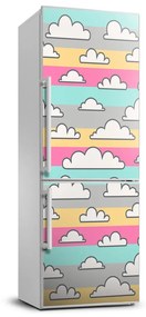 Hűtő matrica Felhők színes háttér FridgeStick-70x190-f-115066784