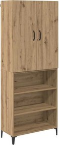 vidaXL Magasfiú Artisan tölgy 69,5 x 34 x 180 cm Faanyag