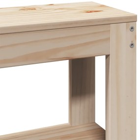 tömör fenyőfa fejtámla polcokkal 150 cm