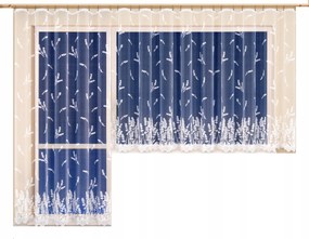 Mg Függöny 14569 Levendula fehér 220X160 got szalaggal