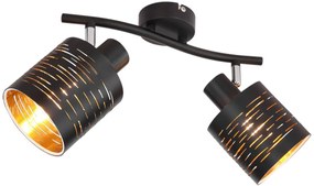 Globo Lighting Tunno mennyezeti lámpa 2x15 W fekete 15342-2