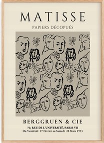 Poszter 30x40 Henri Matisse Papiers Découpés Arcok Berggruen 1953