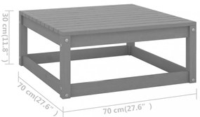 2 db tömör fenyőfa kerti lábtartó párnákkal