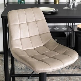 ARCOS 2 bárszék, bézs, velúr