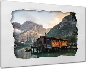 Vászonkép 60x40 Hegyi kikötő