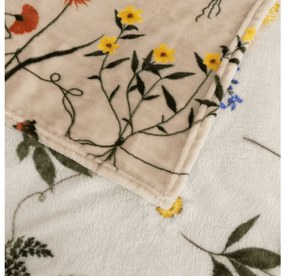 Mikroplüss pléd HERBÁŘ, bézs Méret: 200 x 220 cm