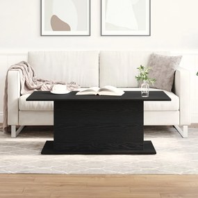 Fekete Tölgy Kávézóasztal 102x55,5x40 cm Szerelt Fa