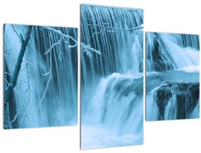 Kép - jeges vízesések (90x60 cm)