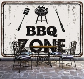 Fotótapéta - BBQ Zone - felirat (152,5x104 cm)