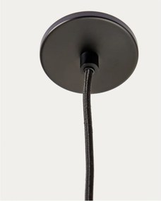 Fekete függőlámpa fém búrával Nuvira – Kave Home