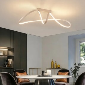 Brilagi-LED Fényerőszabályozható felületre szerelhető csillár TWISTER LED/60W/230V 3000-6000K bézs+távirányító
