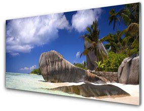 Üvegkép Rocks Beach Landscape 120x60cm