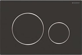 Geberit 115.882.14.1 - Sigma20 öblítőnyomólap 24,6x16,4 cm matt fekete