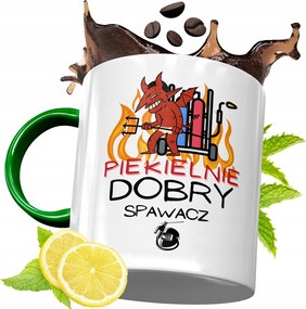 Zöld Bögre Hegesztőnek Születésnapra Ajándék fényképes nyomtatással