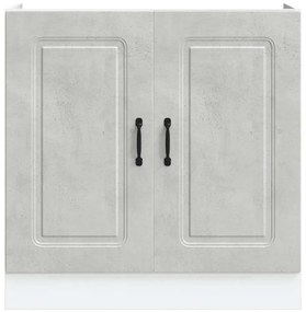 Mosogató aljzat szekrény Kalmar betonszürke 80x46x81,5 cm