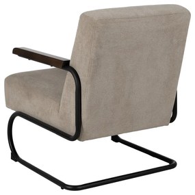 Szürkésbarna zsenília fotel Industra – Ixia