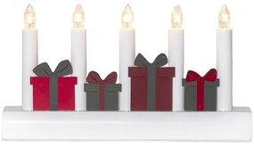 Piros-fehér konnektorhoz csatlakoztatható karácsonyi fénydekoráció Julia – Star Trading