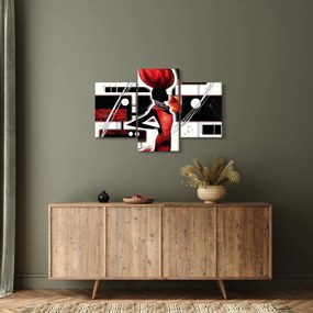 Egy ősi hölgy képének festménye (90x60 cm)