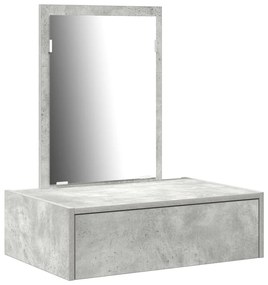 Fali sminkasztal Beton szürke 60x40x70 cm