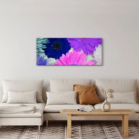 Színes virágok képe (120x50 cm)