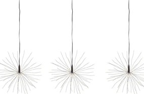 Fekete fénydekoráció ø 25 cm Meteor – Markslöjd