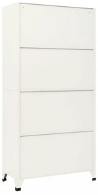 szürke-kék acél zárható szekrény 90 x 45 x 180 cm