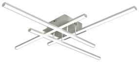 Brilagi - LED mennyezeti lámpa STRIPES LED/37W/230V ezüstszínű