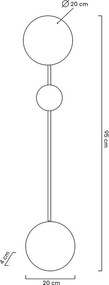 King Home SHADOW 2 MSE010100353 Fali lámpa 1x24W/LED 3000K 1920LM IP20