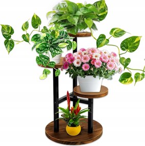 Álló Virágágyás Virágtartó állvány Virágok Növények Fém Fa Loft
