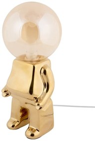 Aranyszínű LED dimmelhető asztali lámpa üveg búrával (magasság 27 cm) Ross – Leitmotiv