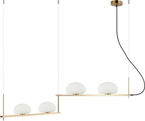 Italux modern függeszték kernio sárgaréz opál itxpnd-357784-bro+w