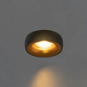 Design beépített spotlámpa fekete arany belsővel - Mooning